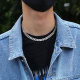 Chains 9mm Zircon Cuban Necklace Hip Hop Necklace CubanChain Royalty St. Valentine's