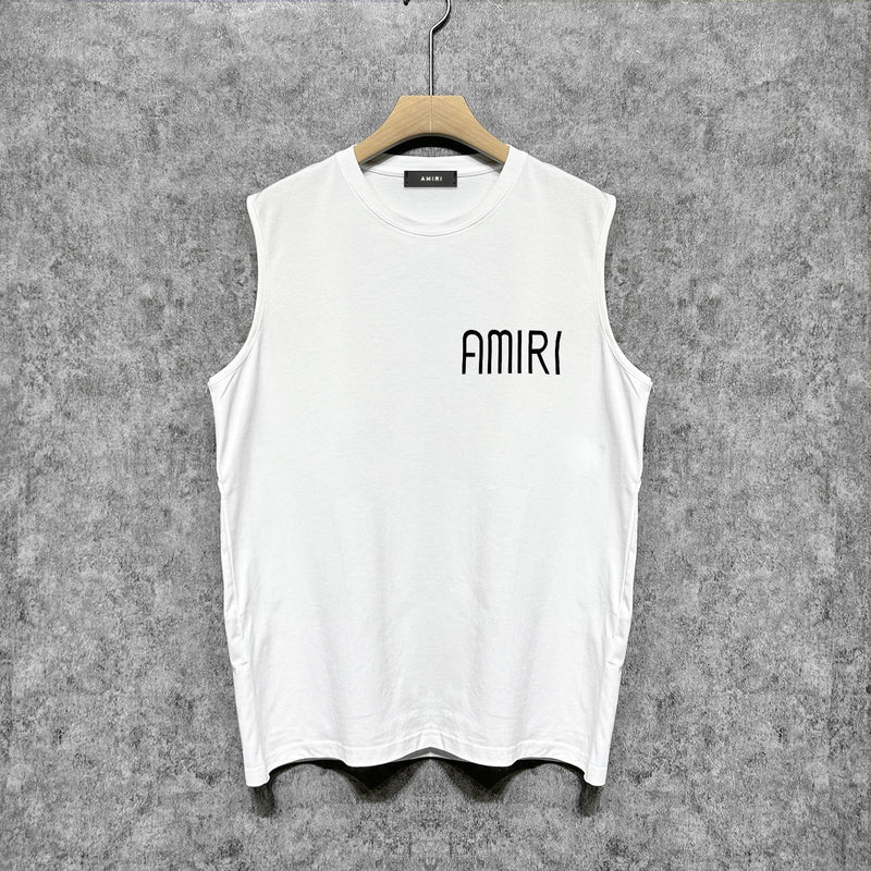 Amiri tank top mottled spider print