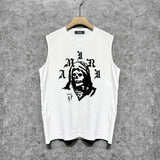 Amiri tank top bandana skull print