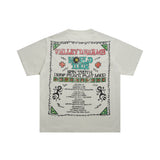 Valeforever Vale T Shirts Hotfix rhinestones Wash Short Sleeves