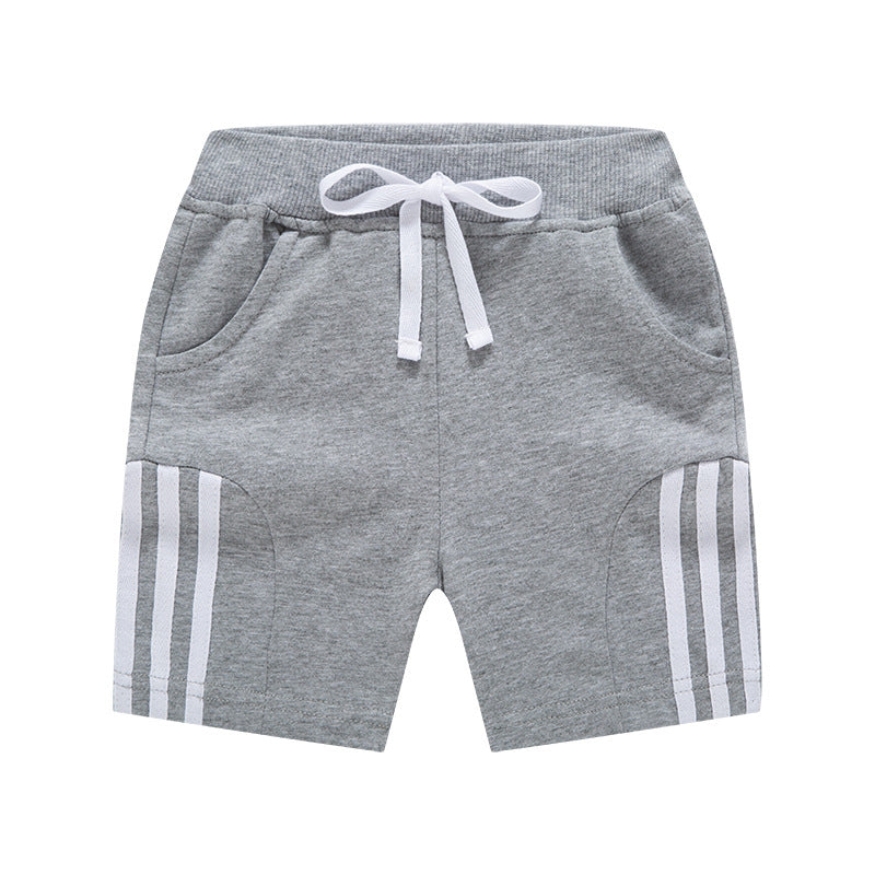 Boy Shorts Summer Children's Shorts Three Bars Boys' Cropped Pants Casual Cotton Pants