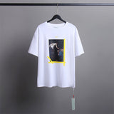 Off White T Shirts Religious Angel Oil Painting Short Sleeves
