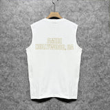 Amiri tank top oil painting flying eagle printing