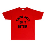 Rhude T Shirts Printed Trendy Pure Cotton
