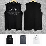 Amiri tank top damaged little spider print