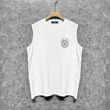 Amiri tank top dotted lotus printing