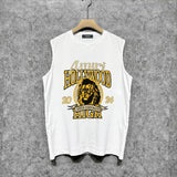 Amiri tank top lion printing
