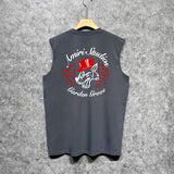 Amiri tank top hat big gray wolf printing