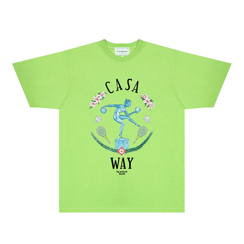 Casablanca T Shirts Fashion Print Street