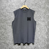 Amiri tank top flat thick letter spider armband printing