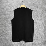Amiri tank top with cracked curved letter cut outprinting