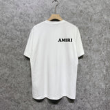 Amiri t shirts letterprinting short sleeves