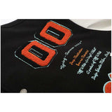 Off White Jacket Autumn/Winter OW Multi-element Logo Woolen Splicing Jacket