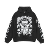 Mens trendy Hoodie & Pants Vintage Washed Old Hooded Sweater Hoodie