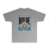 Rhude T Shirts Printed Trendy Pure Cotton