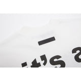Fog Essentials T Shirts Spring/Summer FOG Letter Print Crew Neck Short Sleeves