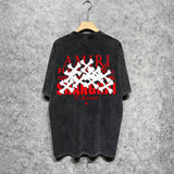 Amiri washed t-shirt bone short sleeve