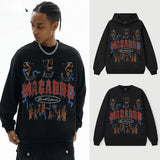 Vintage Hoodie Hellhound American Hooded Fall/Winter Crew Neck Sweater