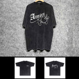 Amiri washed t-shirt bowling printing