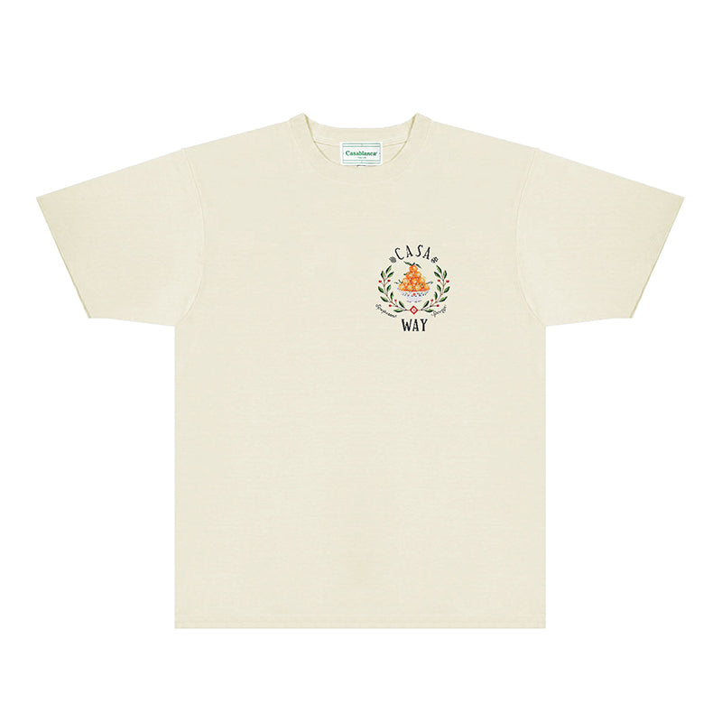 Casablanca T Shirts Fashion Print Street