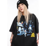 Unisex T-Shirts Travis Scott Crew Neck Short Sleeve Space T-Shirt