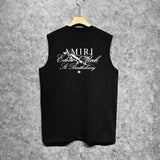 Amiri tank top sketch airplane letterprinting