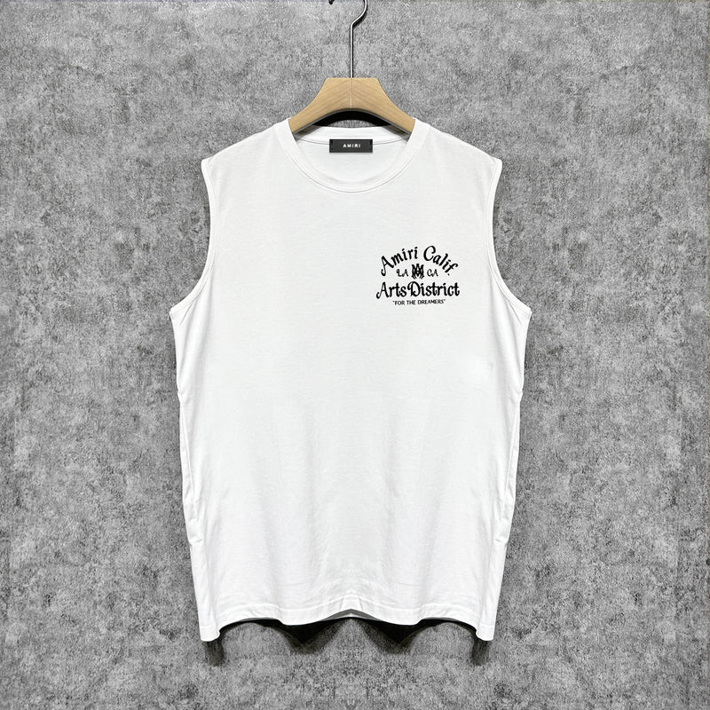 Amiri tank top artistic word printing