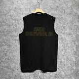 Amiri tank top oil painting flying eagle printing