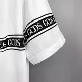 GCD T-Shirt 8851 micro wide loose gcds letter print T-shirt crew neck