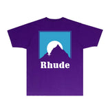 Rhude T Shirts Printed Trendy Pure Cotton