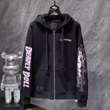 Chh Chrome Hearts Hoodie Sanskrit Letter Print Miami Zip Jacket Sweater