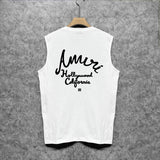 Amiri tank top california hollywood letterprinting