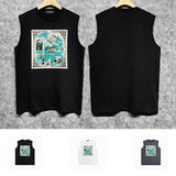 Amiri tank top water estate printing