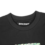Palm Angels T Shirts Art Flower Short Sleeve T-shirt Men and Women Loose Half Sleeve