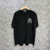 Amiri t shirts flower shield printing short sleeve