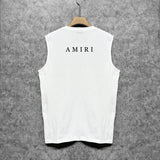 Amiri tank top small letter horizontal strip printing