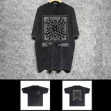 Amiri washed t-shirt simple square short sleeve