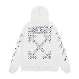 OFF WHITE Hoodie Trendy Street Style Personalized Cotton