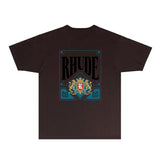 Rhude T Shirts Printed Trendy Pure Cotton