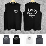 Amiri tank top california hollywood letterprinting