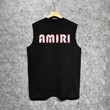 Amiri tank top cashew flower large simple logo printing