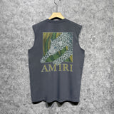 Amiri tank top black panther print