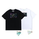 Off White T Shirts Religious Angel Oil Painting Short Sleeves