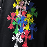 Chh Chrome Hearts Hoodie Autumn/Winter Color Phantom Letter Flower Arm Casual Sports Hooded Sweater