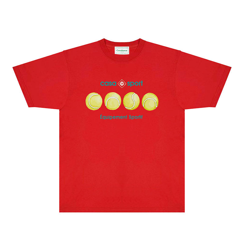 Casablanca T Shirts Fashion Print Street