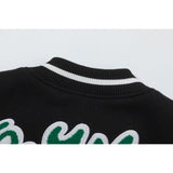 Off White Jacket Spring and Autumn OW Cartoon Bird Pattern Baseball Jacket Jacket