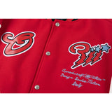 Off White Jacket Spring and Autumn OW Cartoon Scorpion Pattern Baseball Jacket Jacket