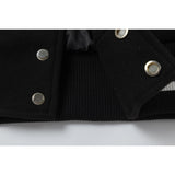 Off White Jacket Spring and Autumn OW Cartoon Bird Pattern Baseball Jacket Jacket