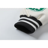 Off White Jacket Spring and Autumn OW Cartoon Bird Pattern Baseball Jacket Jacket