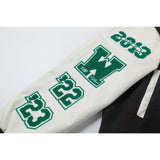 Off White Jacket Spring and Autumn OW Cartoon Bird Pattern Baseball Jacket Jacket